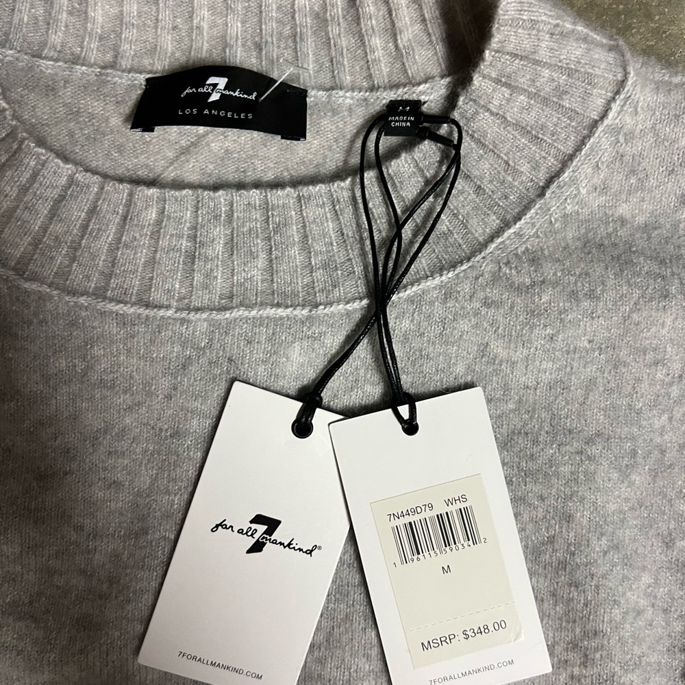 7 For All Mankind Gray Sweater
